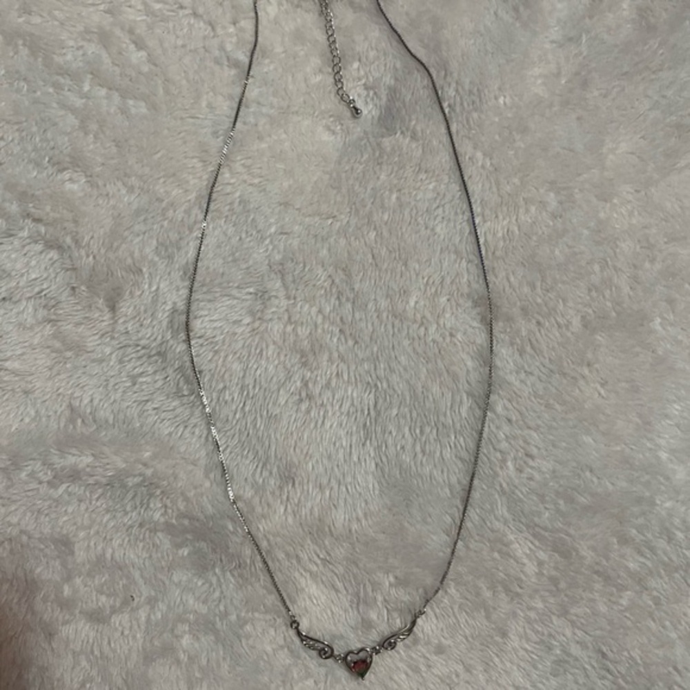 Elegant Silver Heart Necklace NWOT